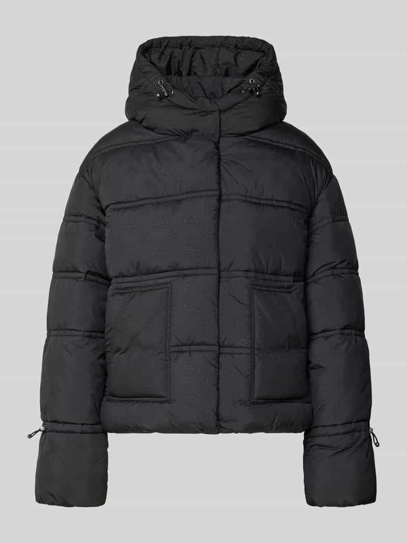 Guess Cropped fit gewatteerd jack met opgestikte zakken model 'Daisy'