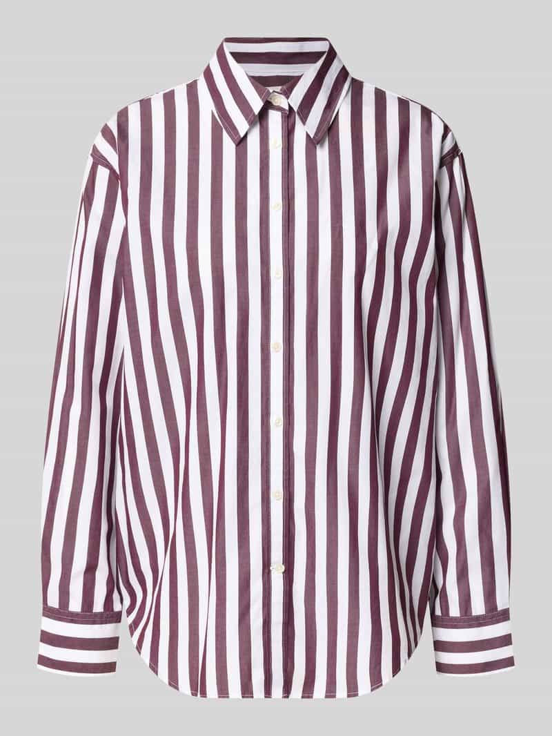 Gant relaxed fit blouse met lange mouwen van puur katoen