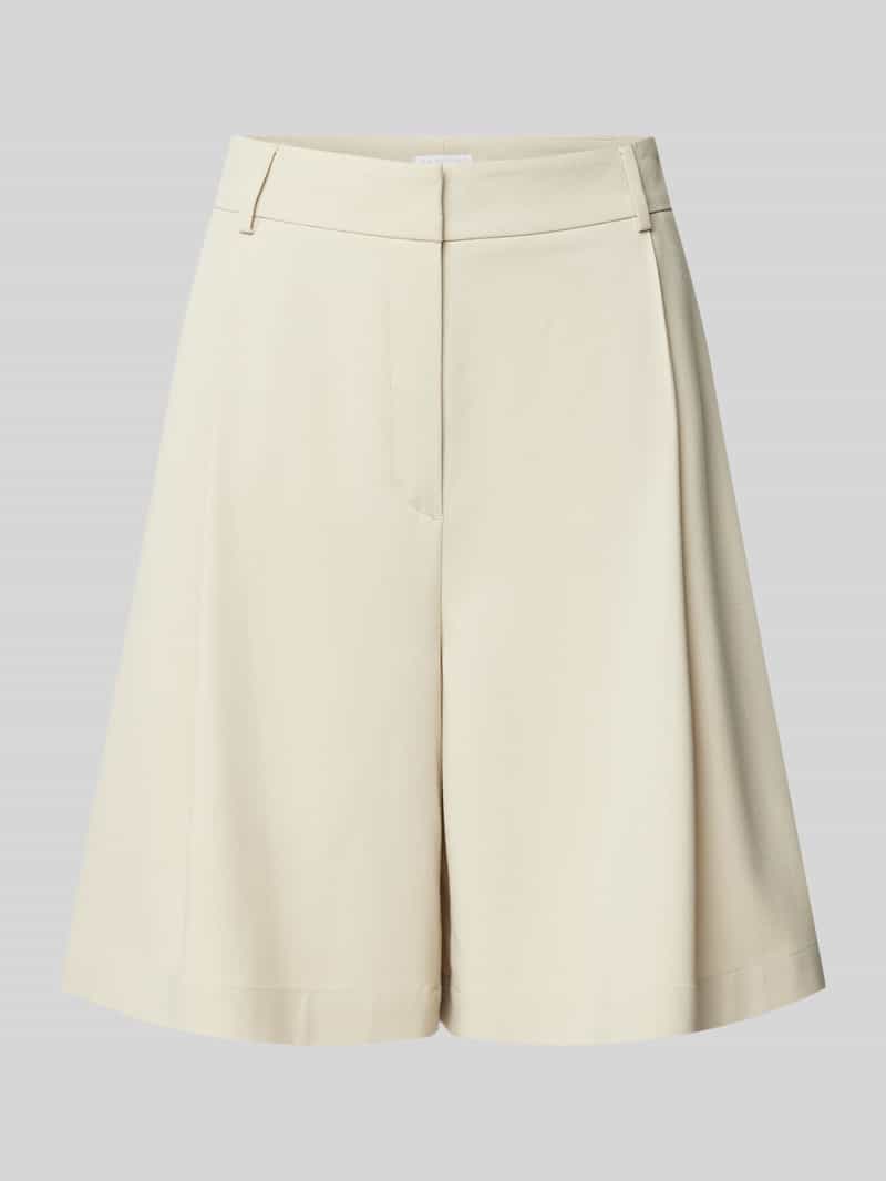Jake*s Collection Korte relaxed fit broek met bandplooien