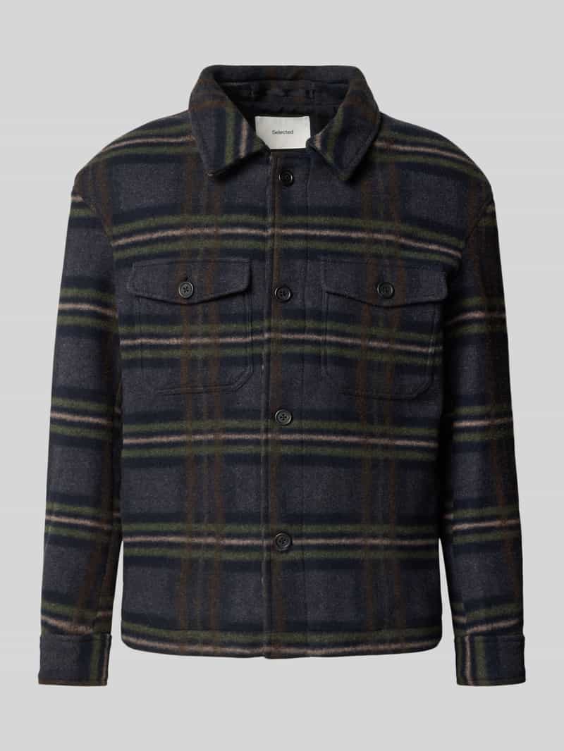 Selected Homme Regular fit jack met wol model 'MITCH'