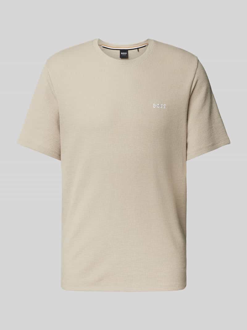 Boss T-shirt met labelstitching