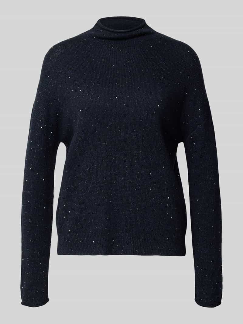 LUISA CERANO relaxed fit gebreide pullover van wolmix met viscose