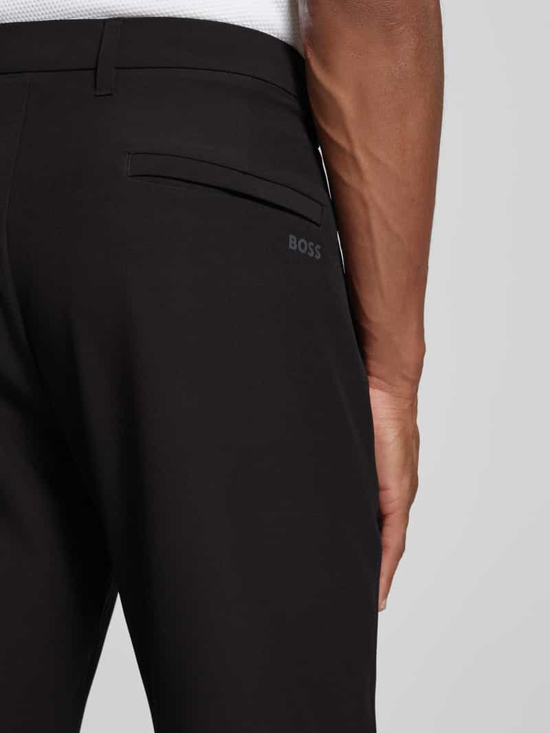 BOSS Green Regular fit stoffen broek met steekzakken model 'Commuter'