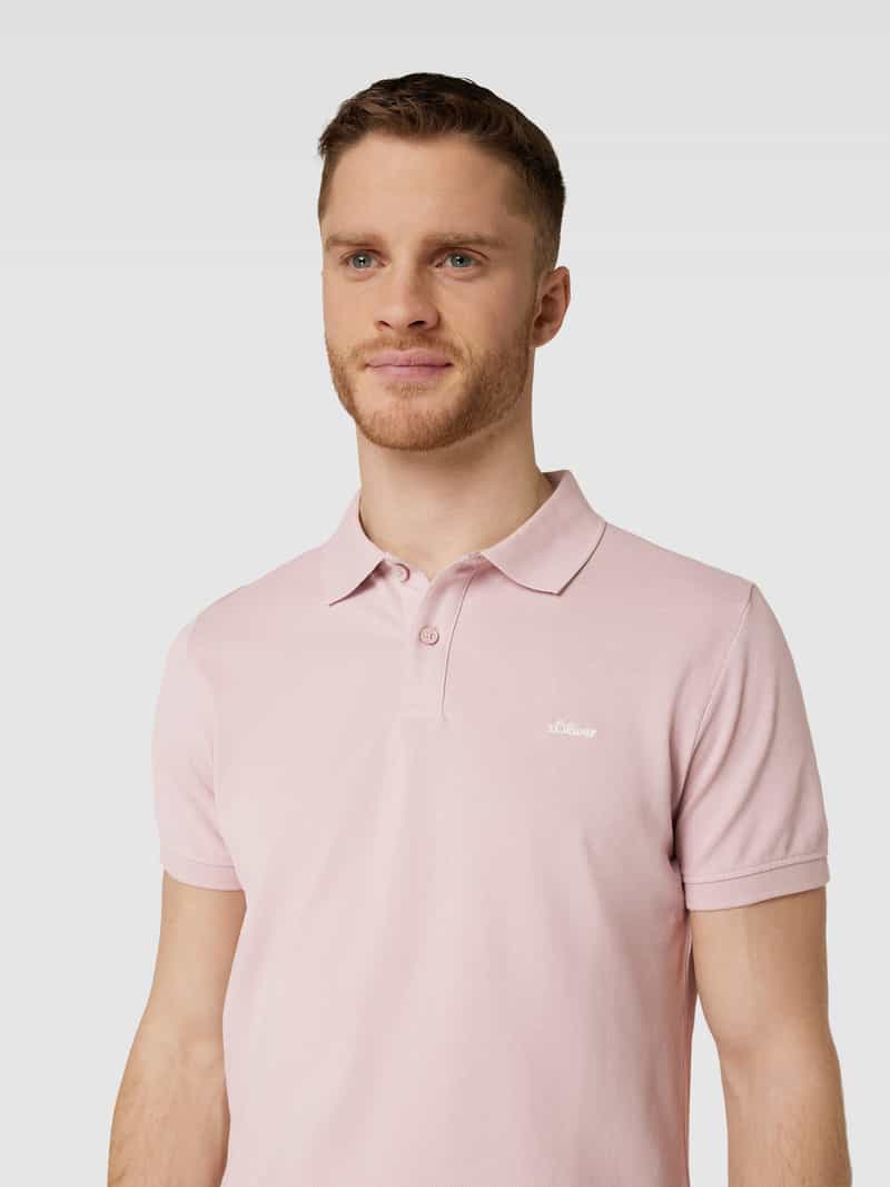 s.Oliver RED LABEL Poloshirt met labelstitching