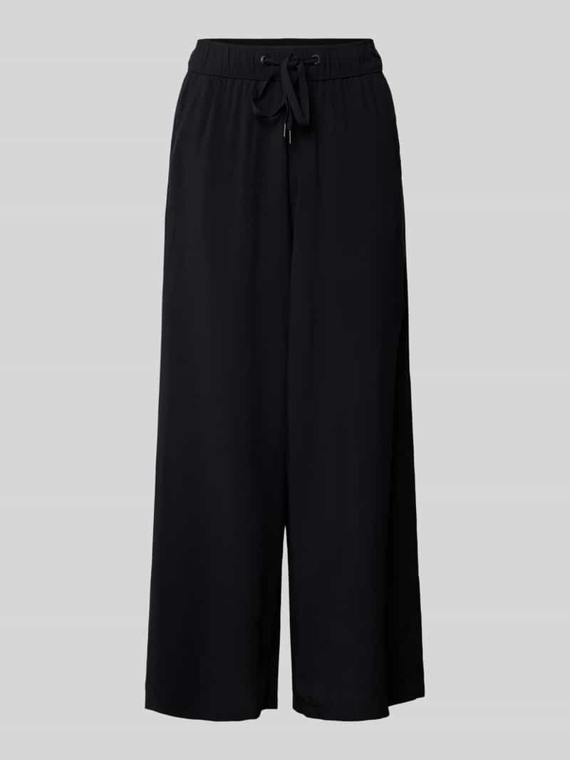 QS Flared stoffen broek met tunnelkoord model 'Culotte'