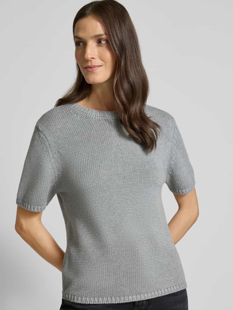MOS MOSH Gebreid shirt met ronde hals model 'Arin'