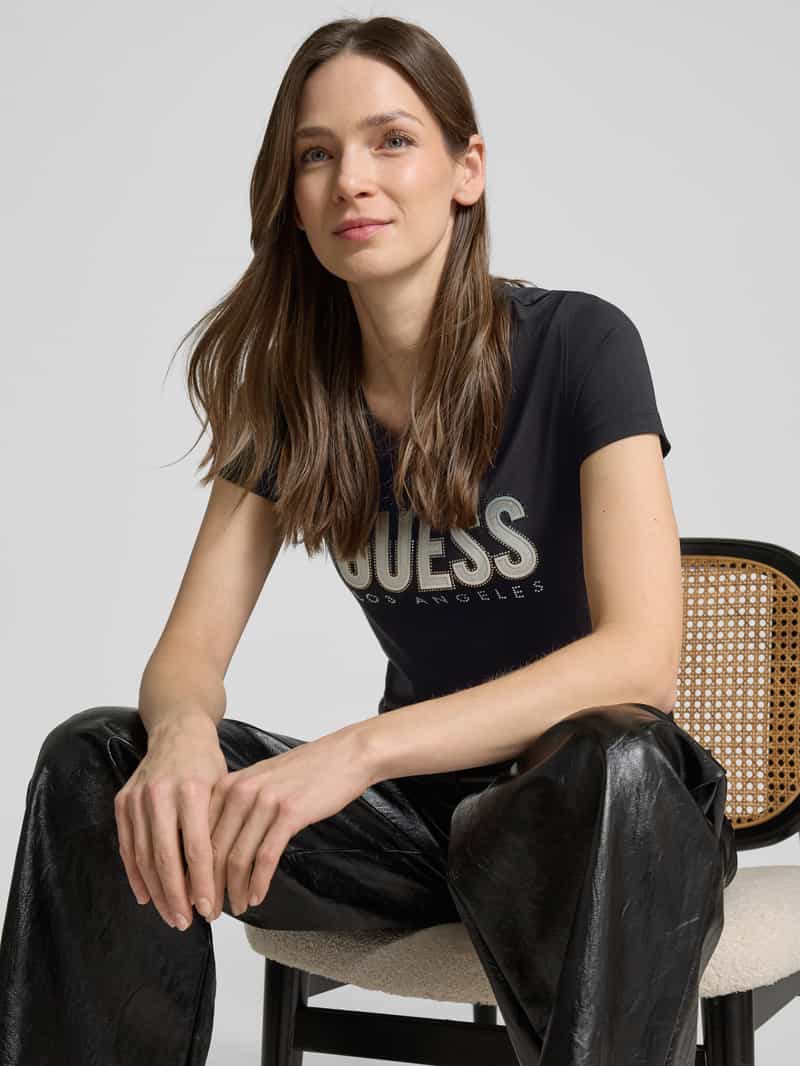 Guess T-shirt met labelprint