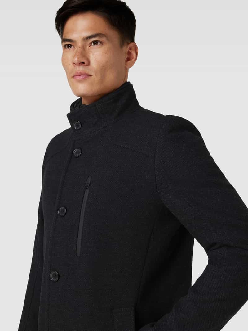 s.Oliver BLACK LABEL Lange jas met borstzak