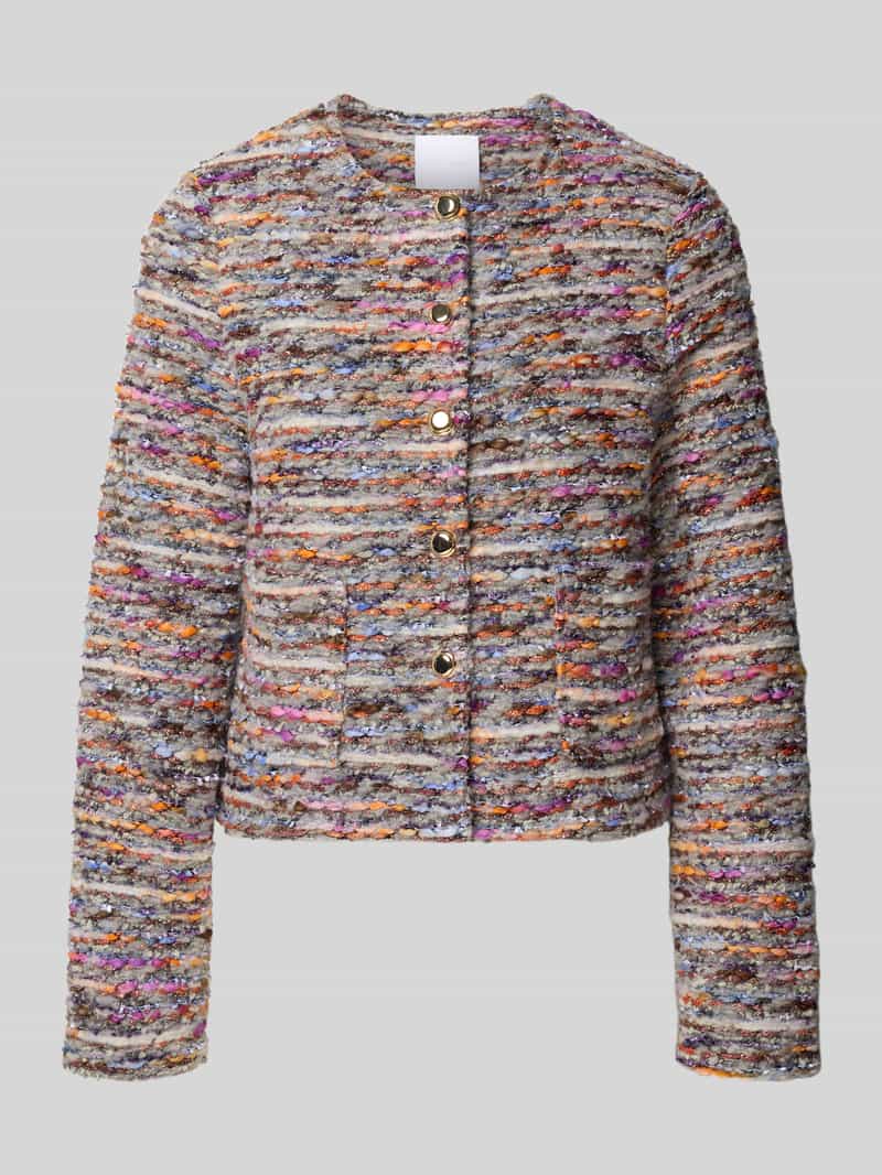 Rich & Royal Regular fit blazer met ronde hals