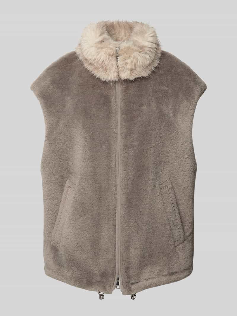 Marc Cain Gilet met imitatiebont