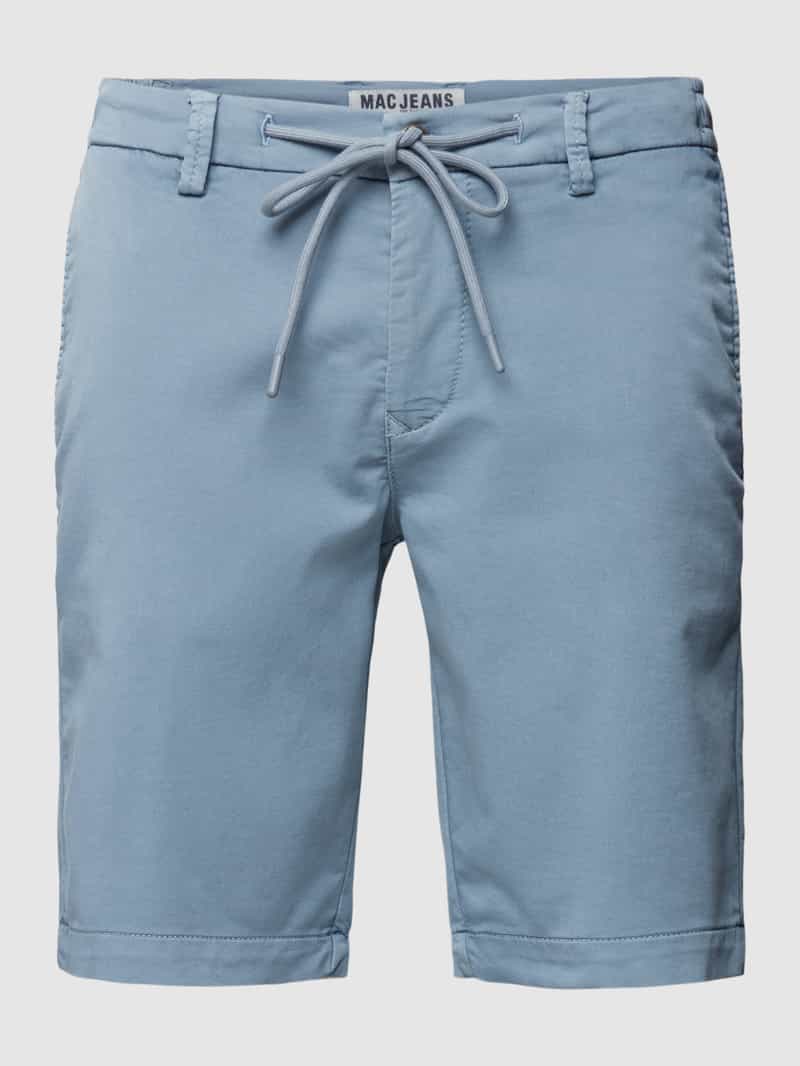 MAC Korte regular fit broek met tunnelkoord