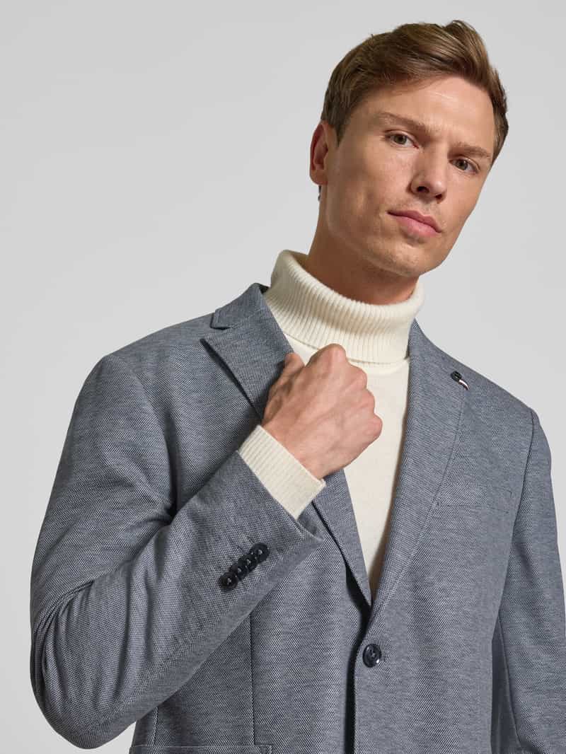 Bugatti Regular fit 2-knoops colbert met reverskraag