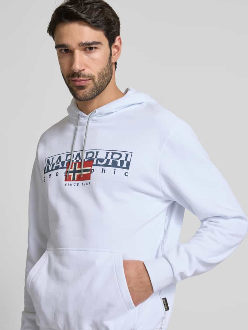 Napapijri Hoodie met labelprint model 'AYLMER'