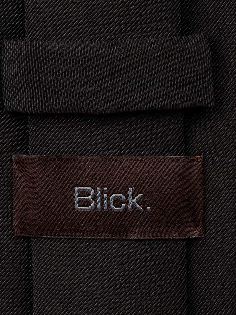 Blick Stropdas van zijde in effen design (7 cm)
