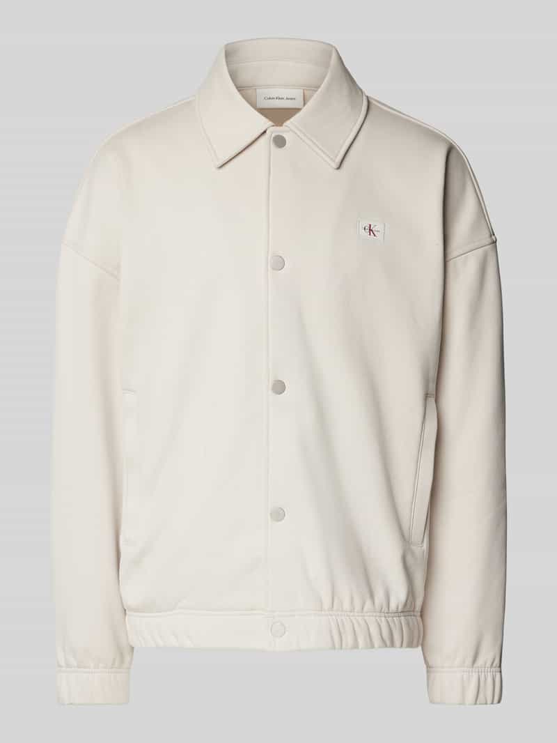 Calvin Klein Jeans Sweatjack met labelpatch
