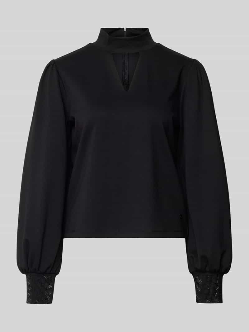 monari Sweatshirt met opstaande kraag en cut-out