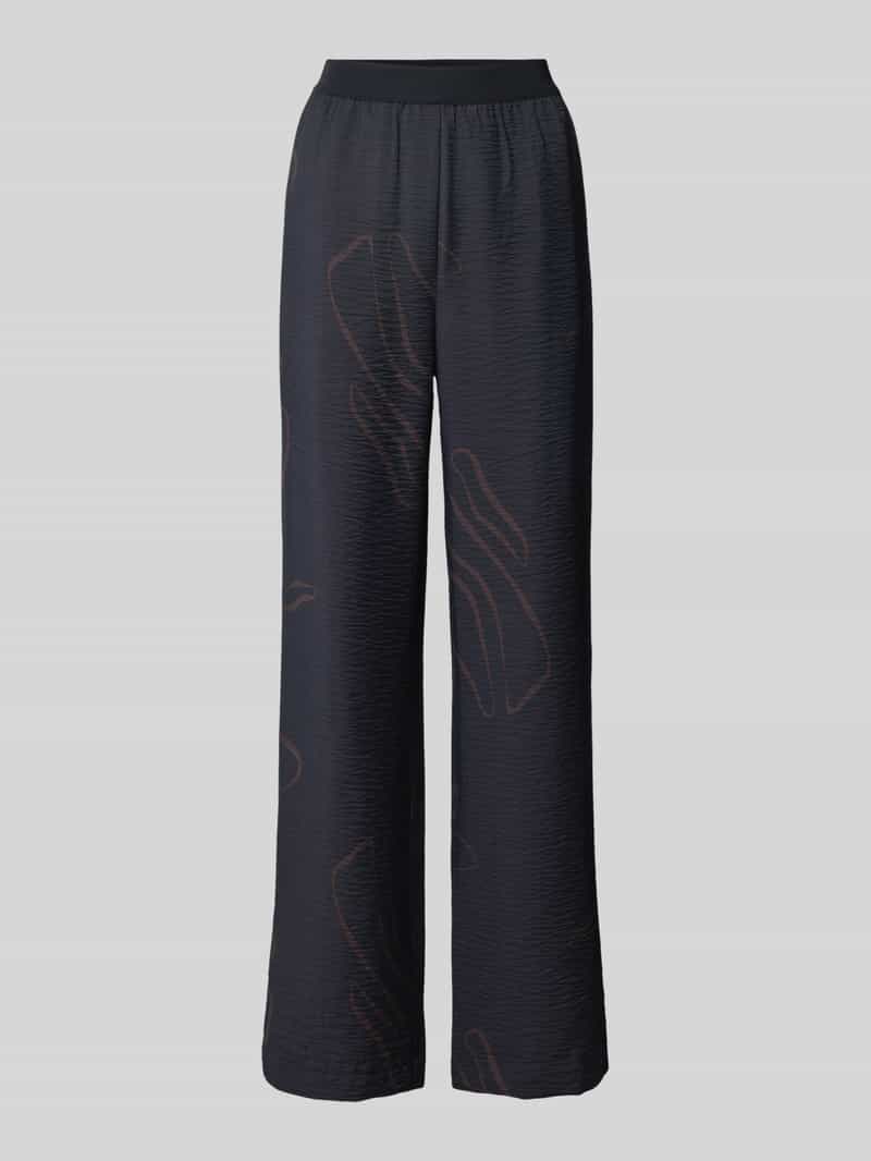 someday Broek van viscosemix met elastische band model 'Cevil nature'