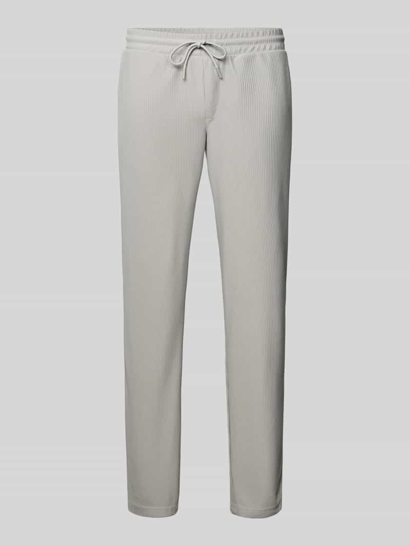 Only & Sons Loose fit stoffen broek met tunnelkoord model 'SINUS'