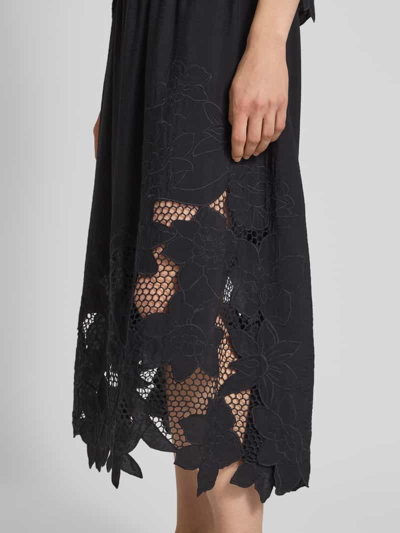 MOS MOSH Maxirok met broderie anglaise model 'Zorai Brodie'