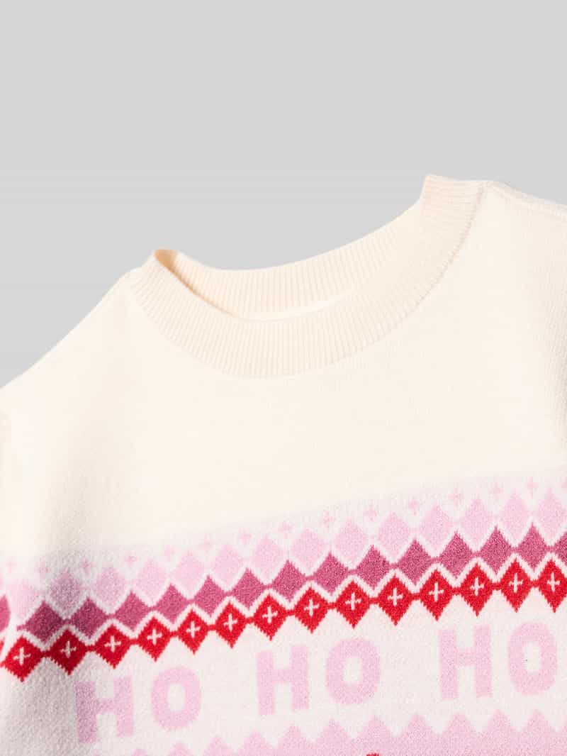 s.Oliver RED LABEL Loose fit shirt kersttrui van viscosemix