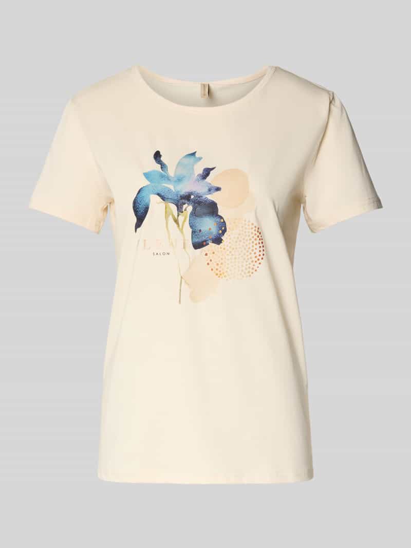 Soyaconcept Regular fit T-shirt van katoenmix model 'Rina'