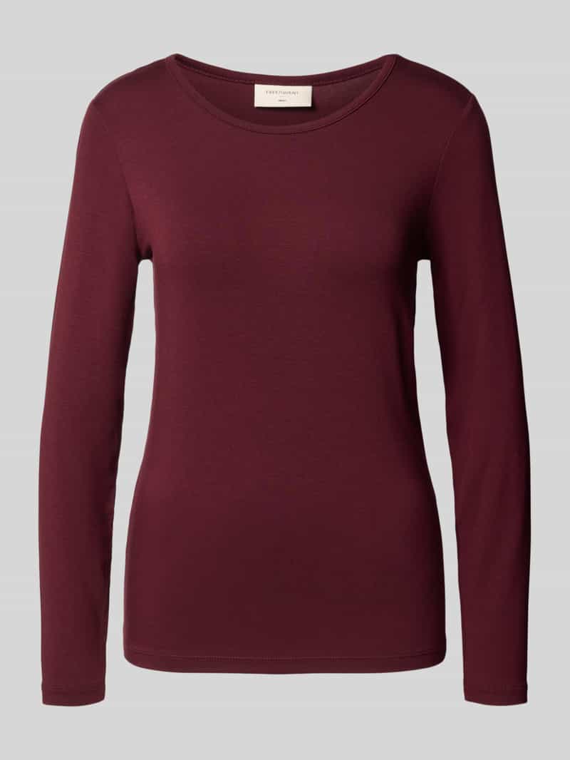 FREE QUENT Shirt met lange mouwen en ronde hals model 'Liana'