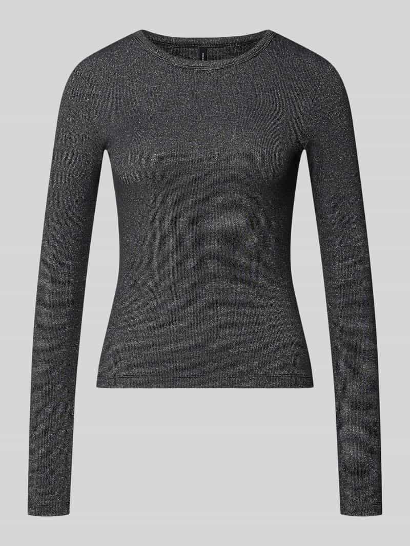 Vero Moda Regular fit shirt met lange mouwen van katoenmix met effectgaren model 'CHLOE'