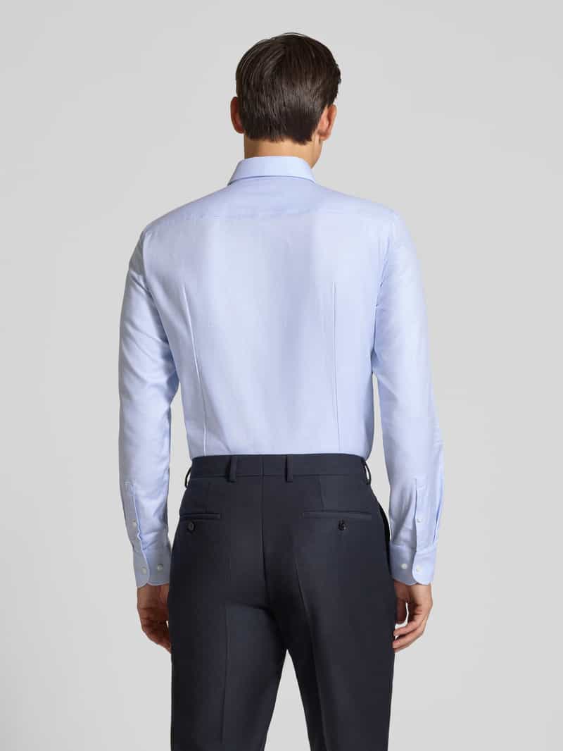 Boss Slim fit zakelijk overhemd van puur katoen