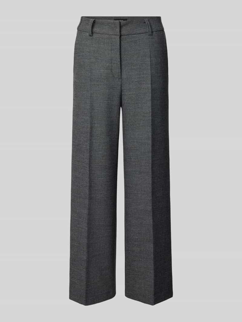 CAMBIO Wide fit stoffen broek met viscose model 'California'