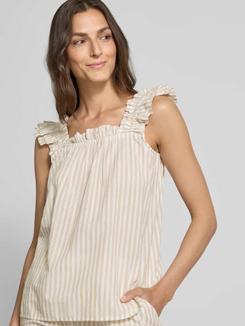Soyaconcept Regular fit blousetop van puur katoen model 'Rosette'