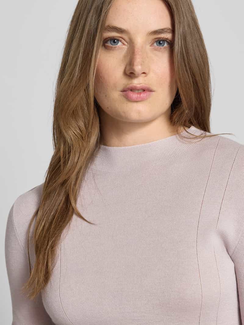 Marc Cain T-shirt van lanawolmix met logo-applicatie