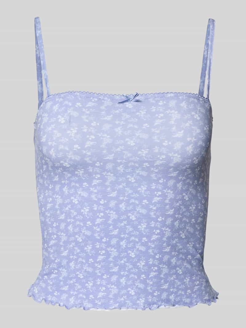 Review Korte top met sierstrik