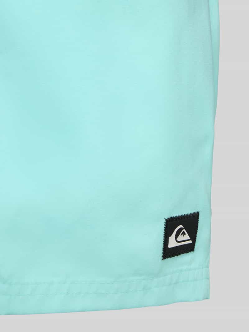 Quiksilver Zwembroek met labeldetail en elastische band