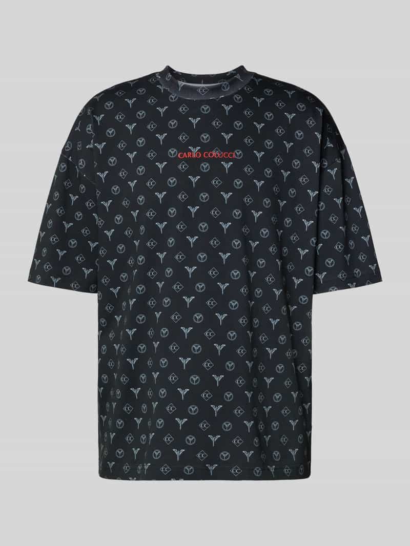 carlo colucci Oversized T-shirt met labelstitching
