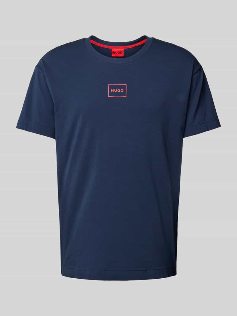 HUGO T-shirt met labelprint