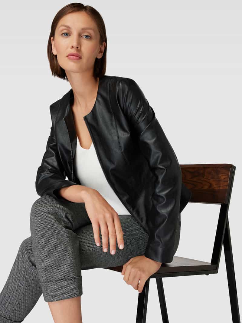 Christian Berg Woman Selection Jas in leerlook