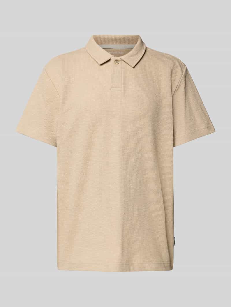 Tom Tailor Regular fit geribd poloshirt met stretch