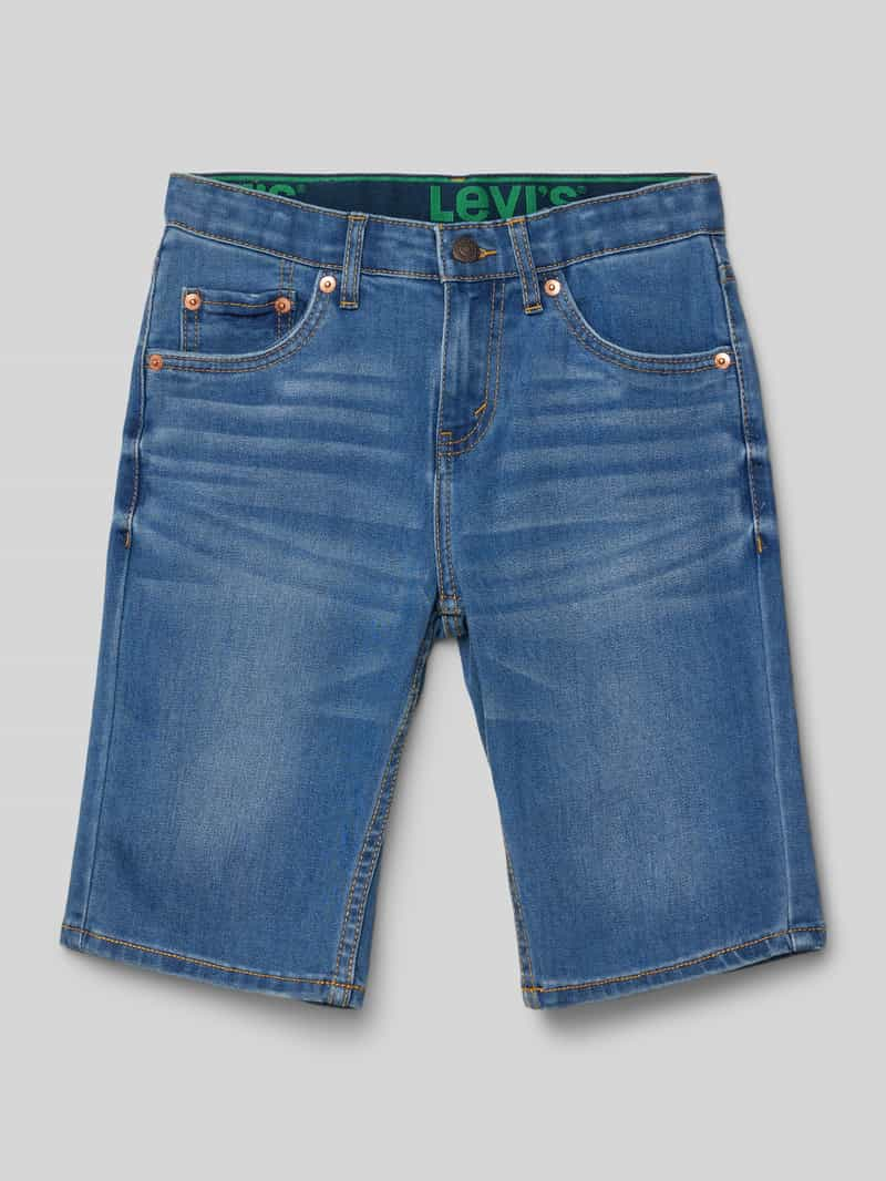 Levi s Kids Korte slim fit jeans met