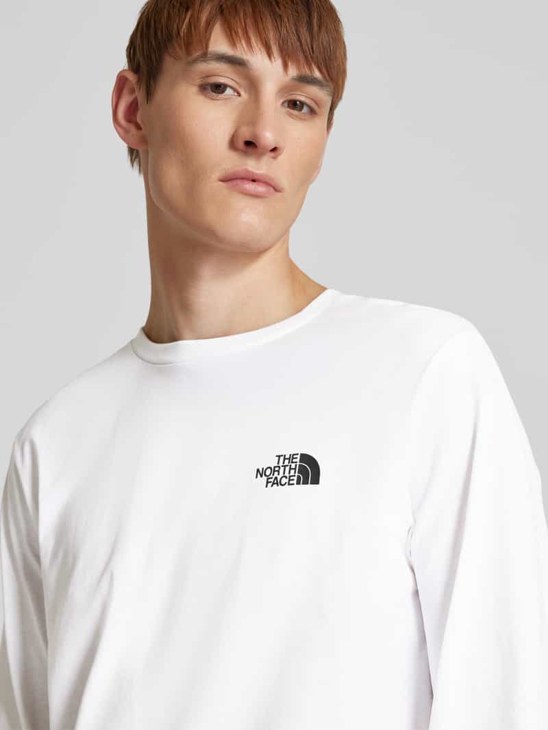 The North Face Shirt met lange mouwen en labelprint