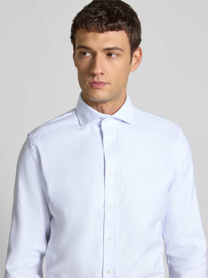 Profuomo Regular fit zakelijk overhemd met haaikraag model 'Cutaway'