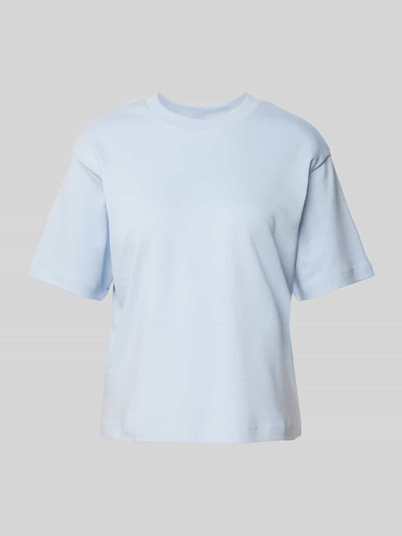 Jake*s Studio Woman T-shirt met geribde ronde hals