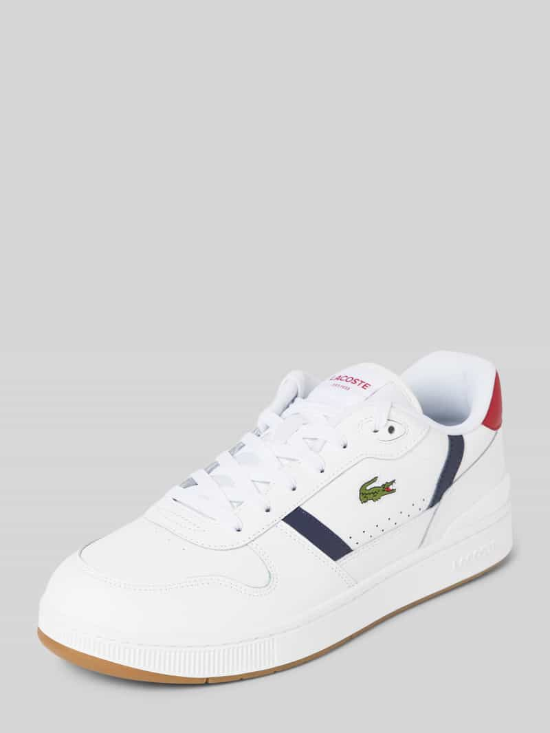 Lacoste Leren sneakers met labelstitching