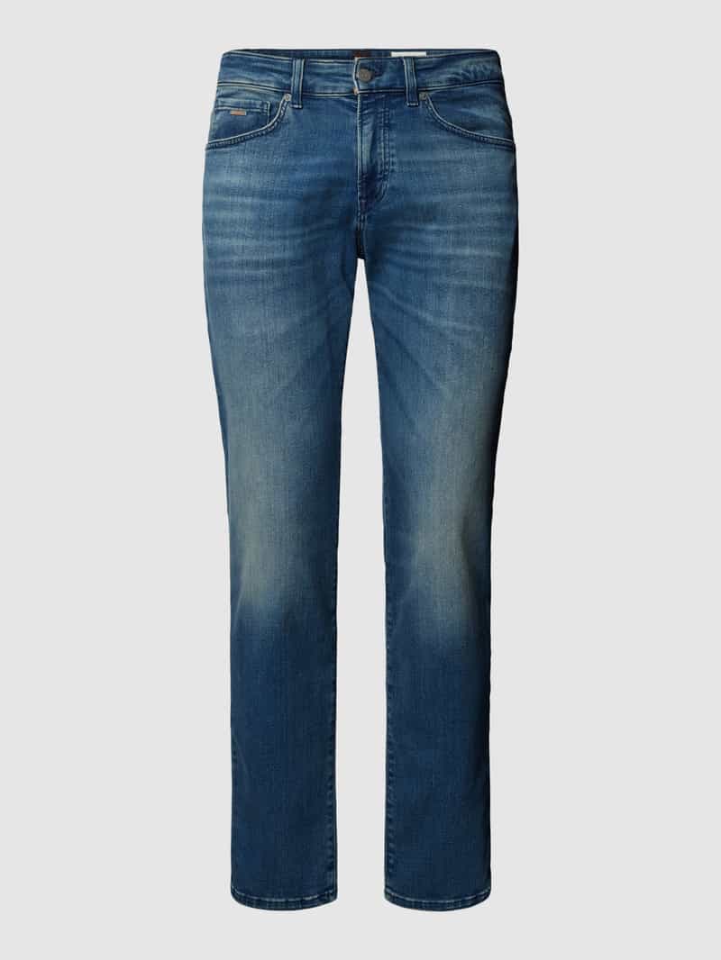 Boss Orange Regular fit jeans met labelapplicatie model 'Re.Maine'