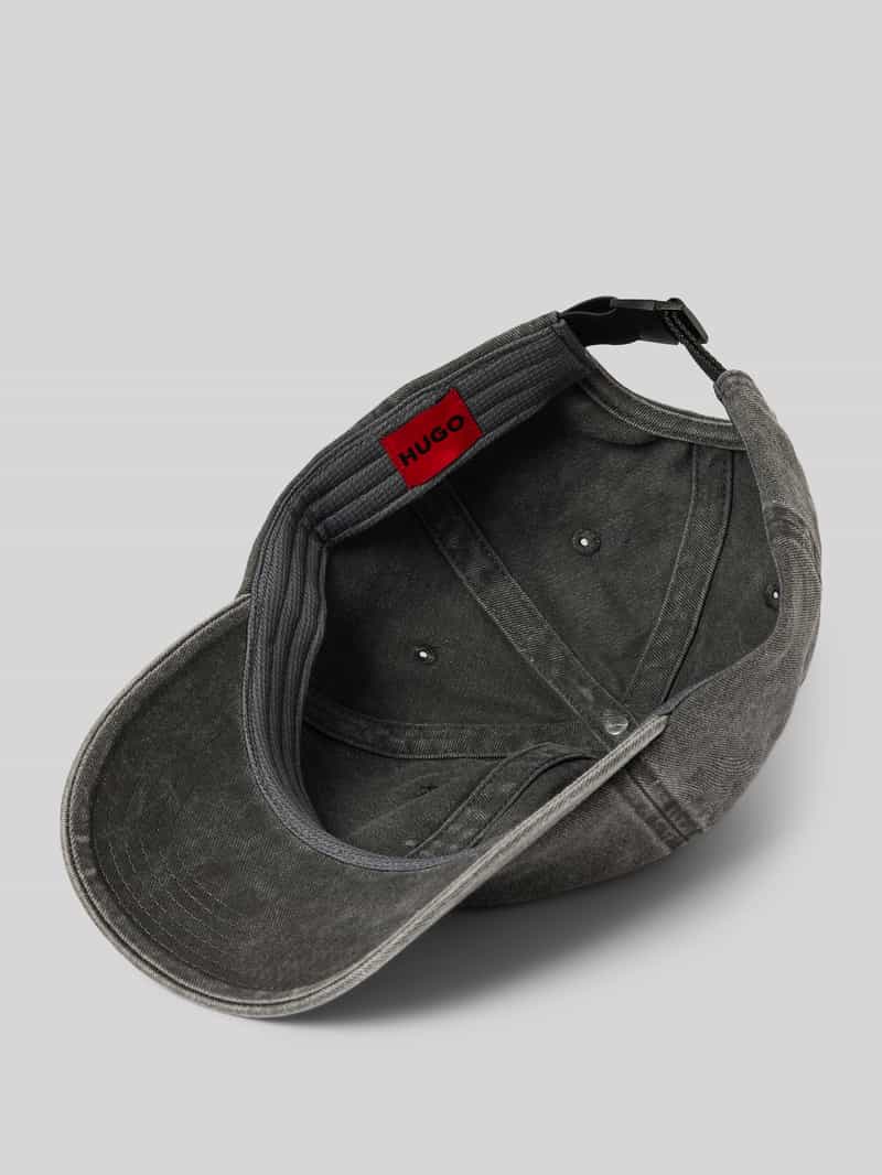 HUGO Baseballpet met labelstitching model 'Mett'