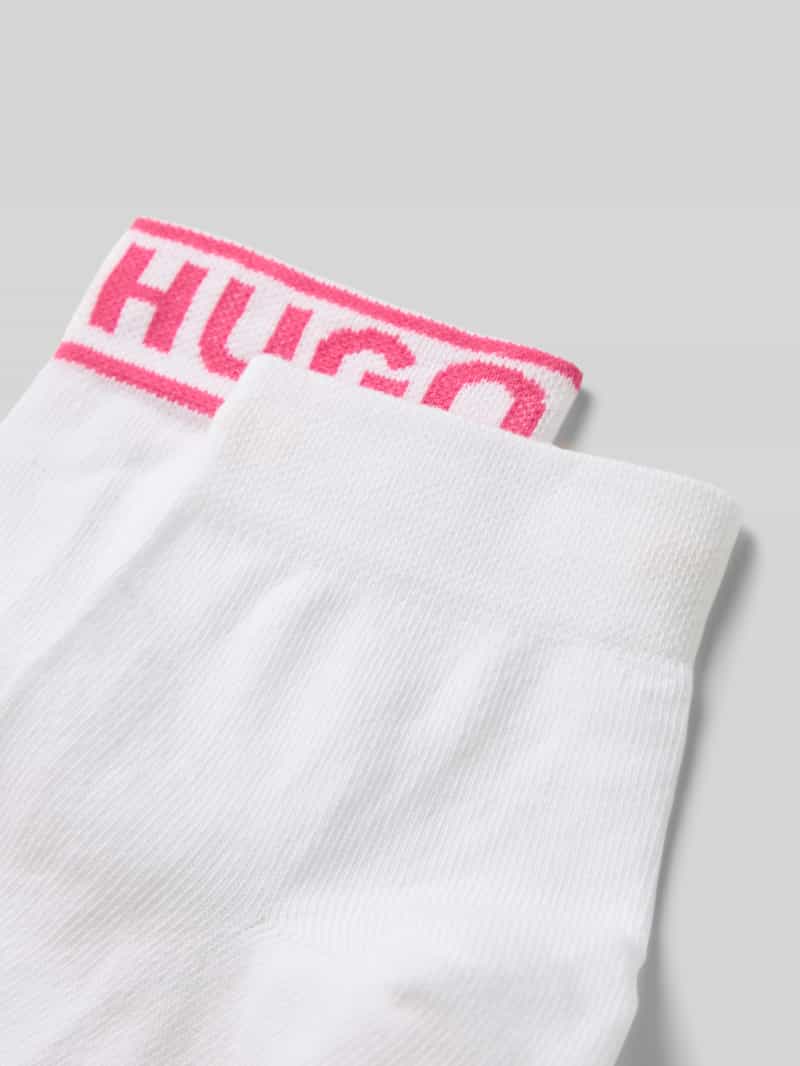 HUGO Sokken met labelprint in een set van 2 paar
