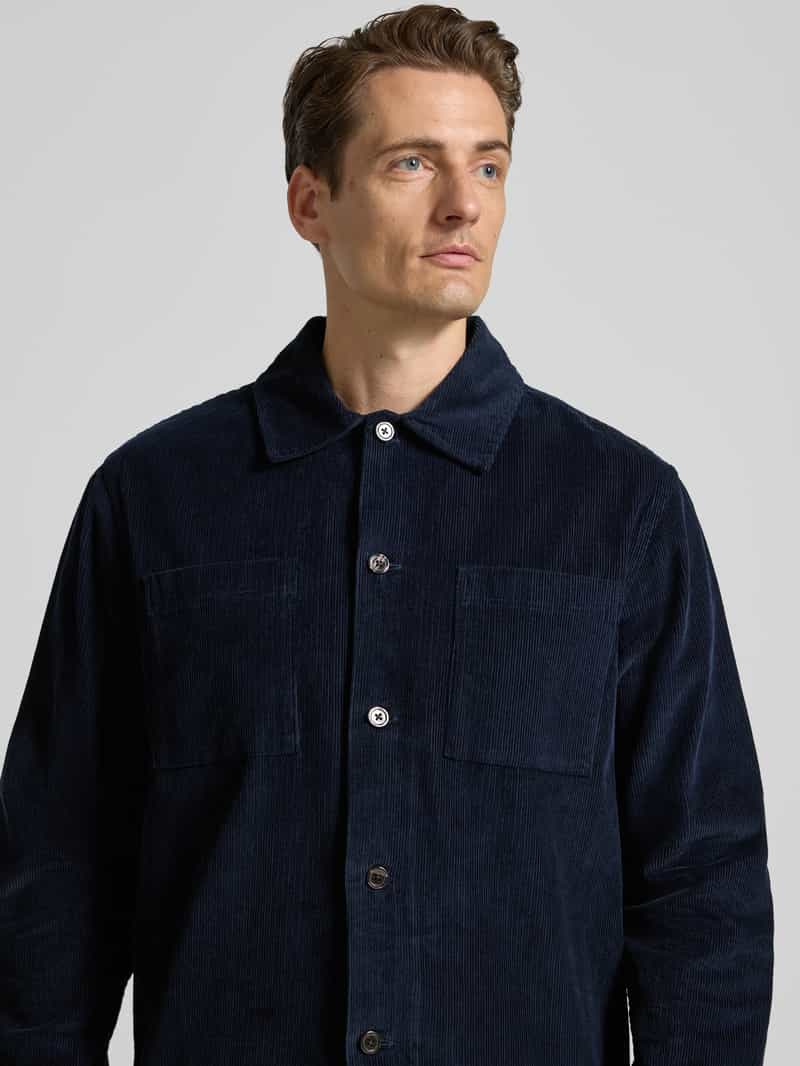 Selected Homme Regular fit overhemdjack van puur katoen model 'REGTATE'