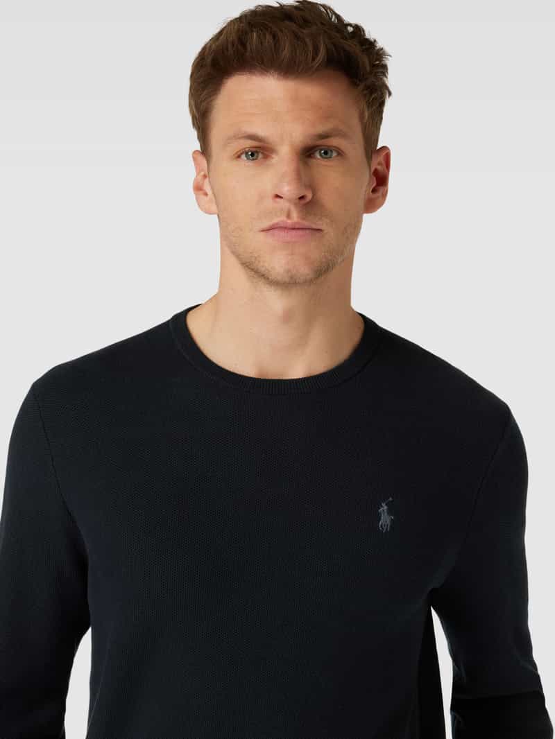 Polo Ralph Lauren Pullover met structuurmotief en labelstitching