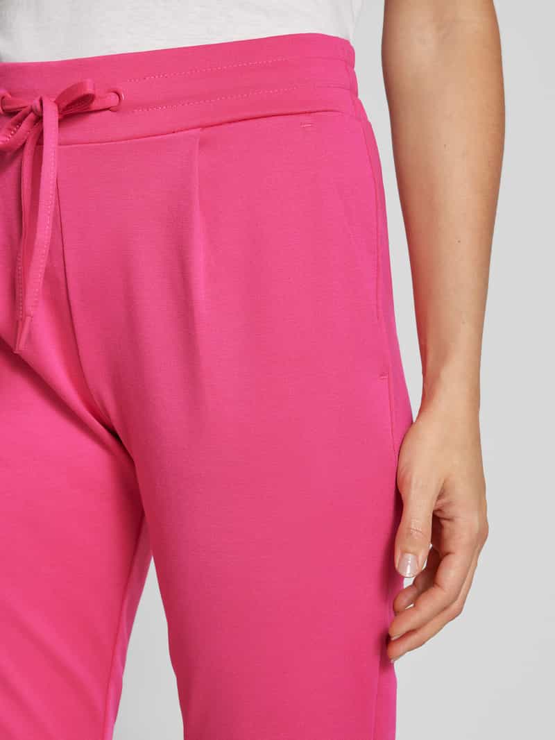 Ichi Skinny fit stoffen broek met elastische band model 'KATE'