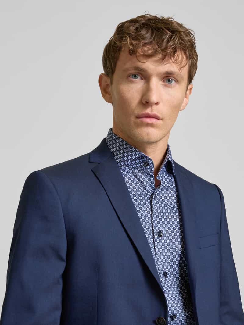 OLYMP SIGNATURE SLIM FIT Regular fit zakelijk overhemd met kentkraag model 'Savio'