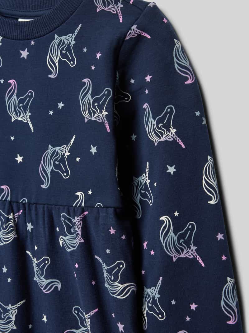 s.Oliver RED LABEL Uitlopende sweatjurk met all-over print